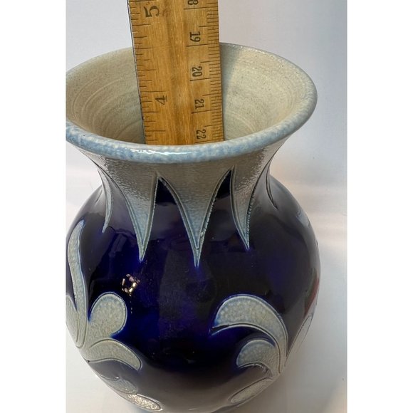 Paul V Schimitter Pottery Vase Handmade 1950's Floral Artist Signed 5" Dutch - Picture 8 of 8